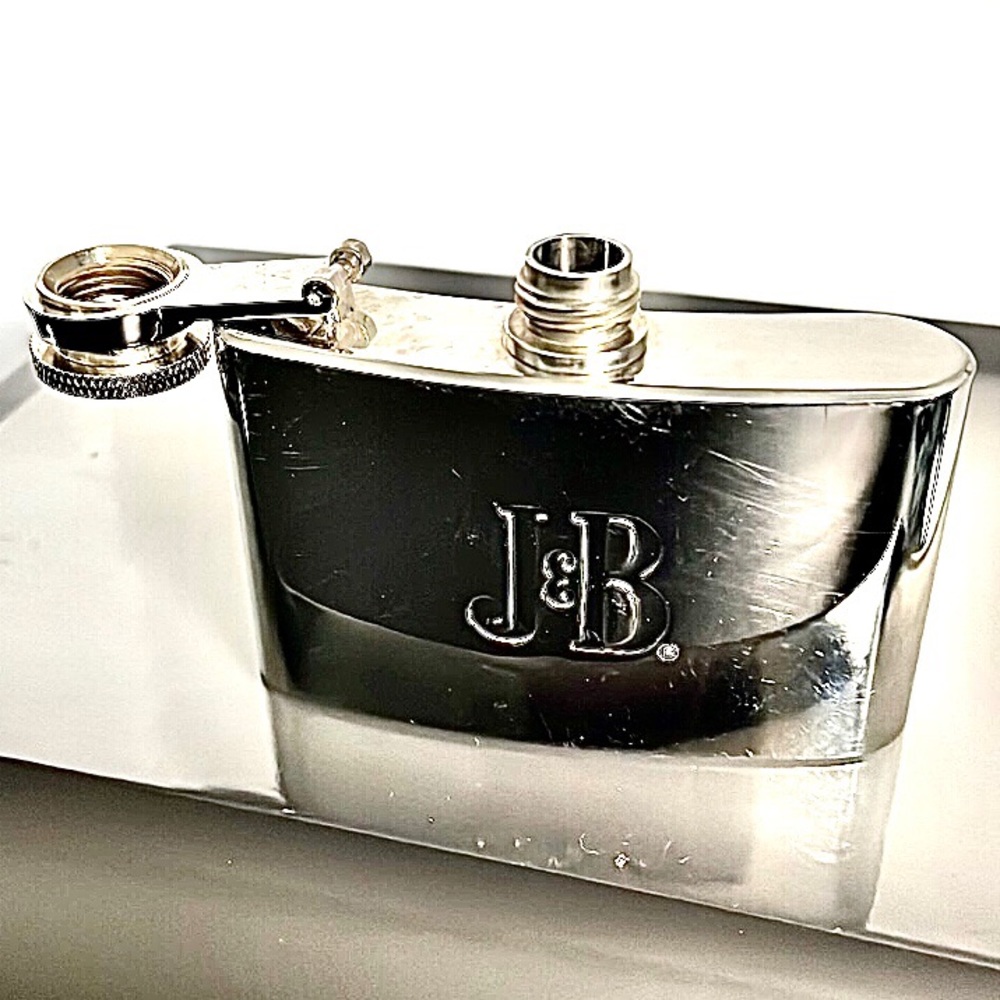 J&B Monogrammed 18/10 Stainless Steel Flask